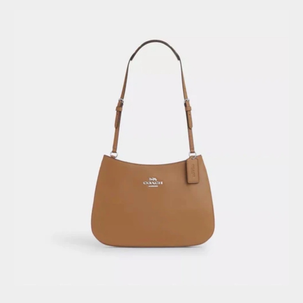 NWT Coach Penelope Smooth Leather Shoulder Bag in Light Saddle